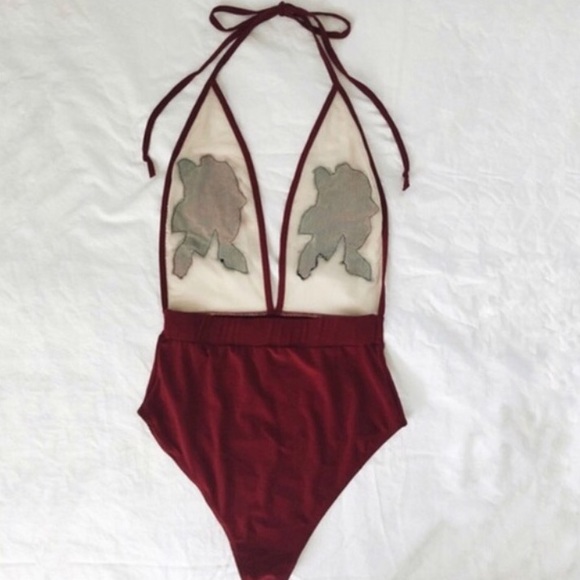 Embroidered Rose One Piece 🌹✨ (swimsuit/bodysuit) - Picture 3 of 3